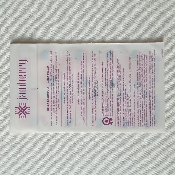 Jamberry Whiskers Light Pink with Black and White Cats Vinyl Nail Wraps - Picture 4 of 4